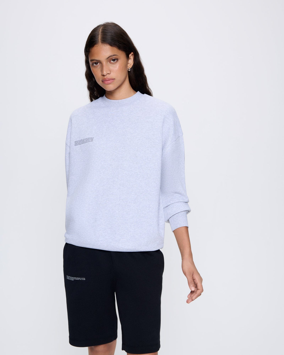 Womens 365 Midweight Sweatshirt—grey marl