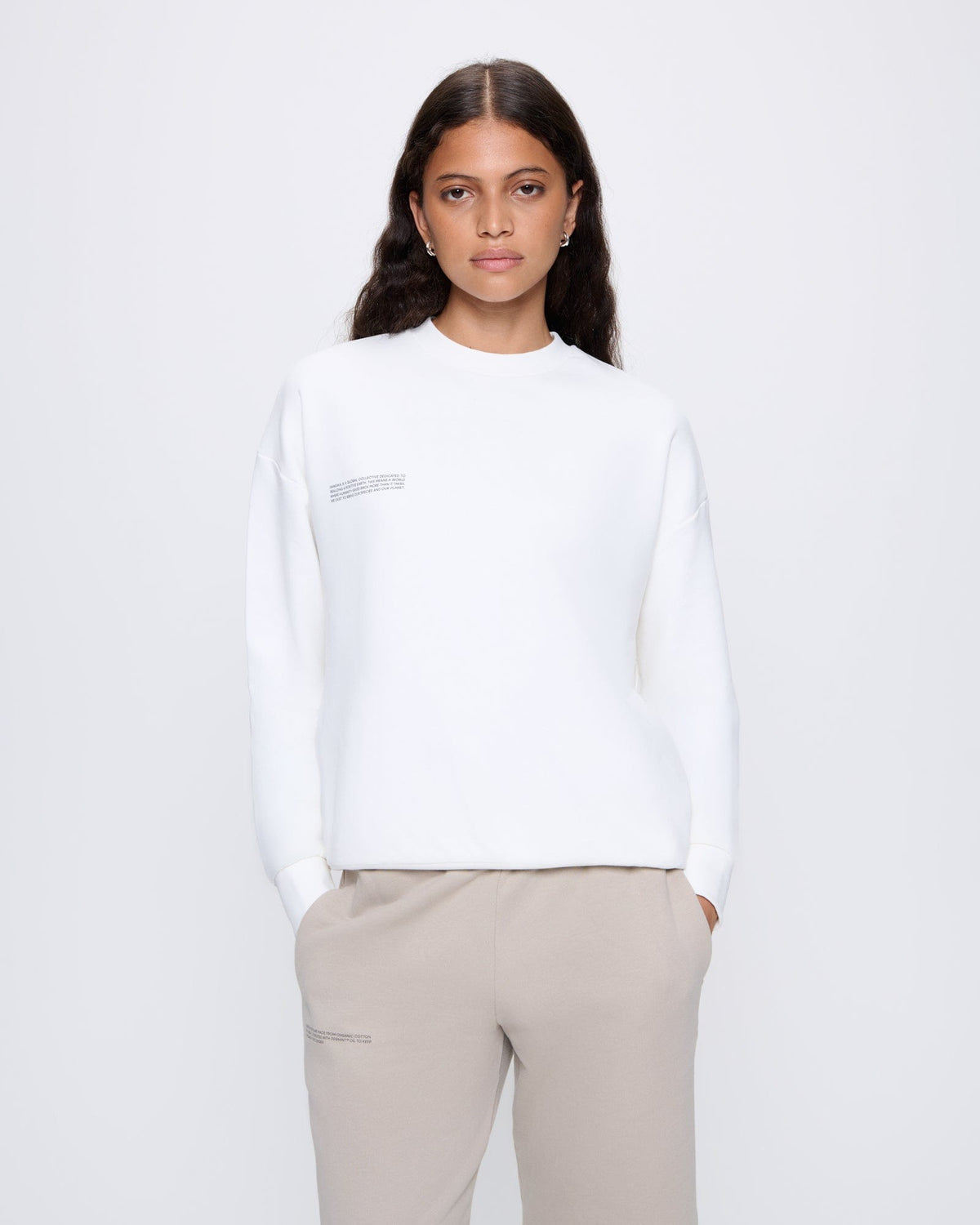 Womens 365 Midweight Sweatshirt—off-white