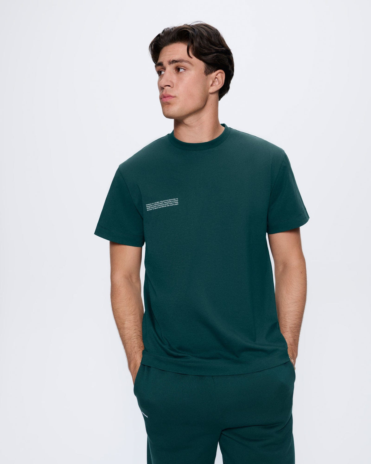 Mens 365 Midweight T-shirt—Foliage Green