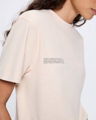 Womens 365 Midweight T-shirt—sand