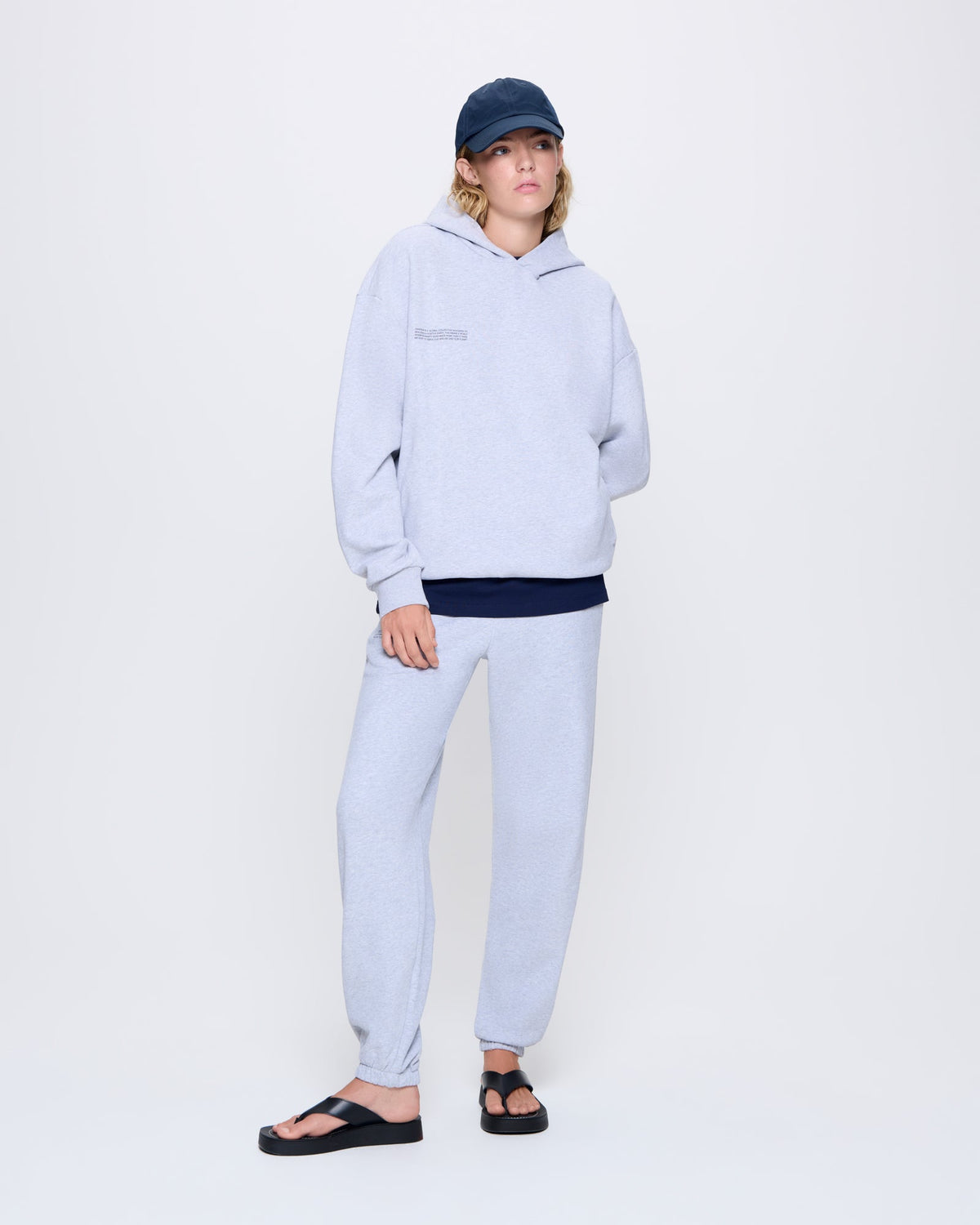Womens 365 Midweight Track Pants—grey marl