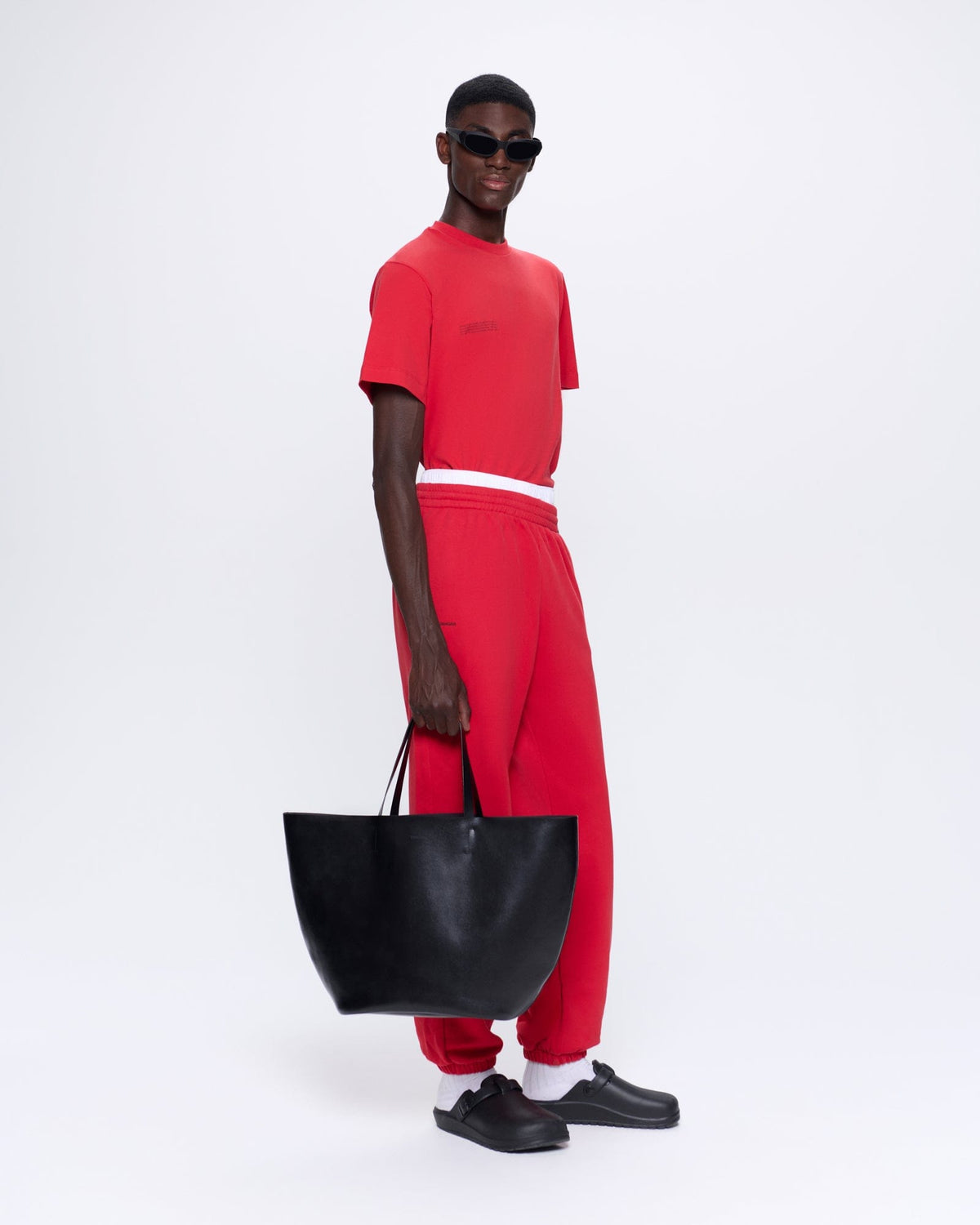 Mens 365 Midweight Track Pants—Goji red