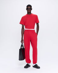 Mens 365 Midweight T-shirt—Goji red