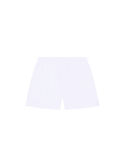 Womens Cotton Poplin Shorts—Off-White