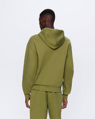 Mens Heavyweight Zipped Hoodie—highland green