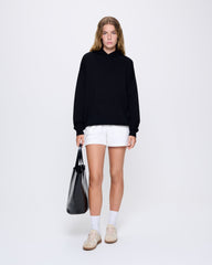 Womens DNA Knitted Hoodie—black