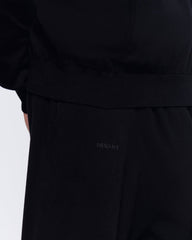 Mens DNA Knitted Straight Leg Track Pants—black