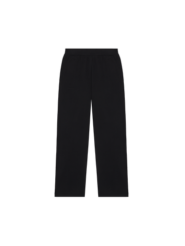 Mens DNA Knitted Straight Leg Track Pants—black