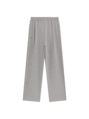 Womens Double Jersey Pleated Trousers—Grey Marl