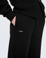 Womens 365 Heavyweight Straight Leg Track Pants—Black