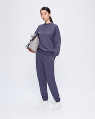 Womens 365 Midweight Track Pants—Slate Blue