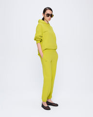 Womens 365 Midweight Hoodie—Auroral Olive