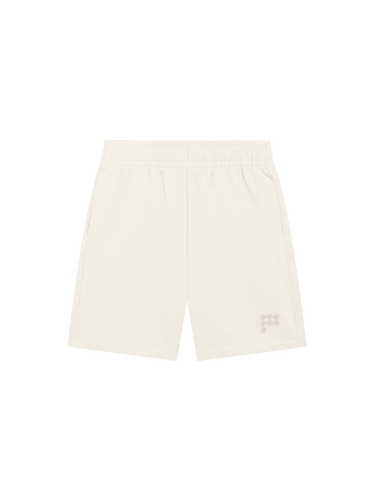 Mens Mid Length Shorts—Bone White