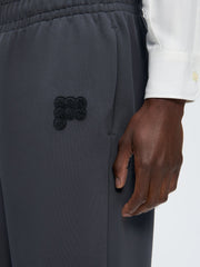 Mens Track Pants—Smoked Black