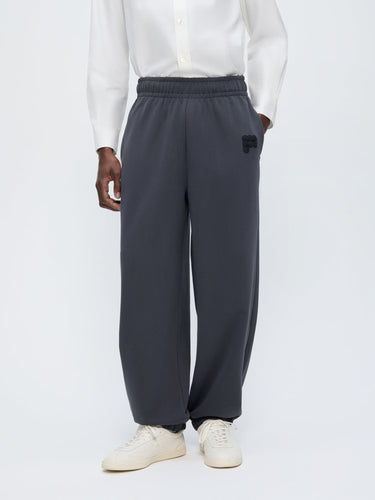 Mens Track Pants—Smoked Black