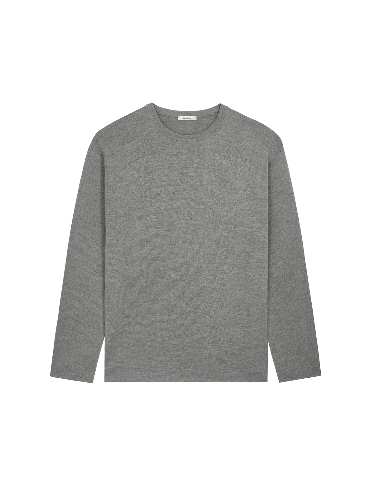 Womens Regenerative Merino Wool Sweater—grey marl