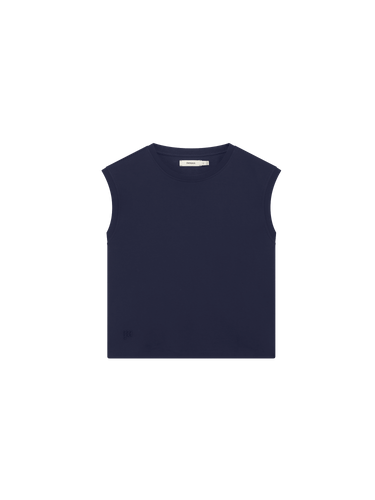 Womens Sleeveless T-Shirt—Midnight Navy