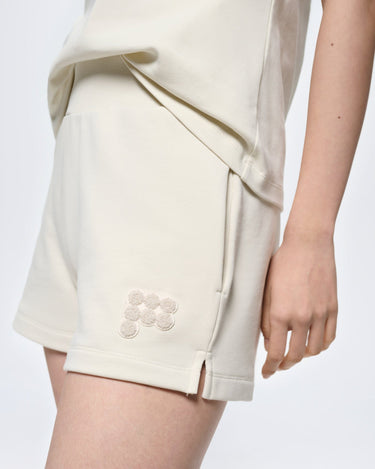 Womens Midweight Shorts—Bone White